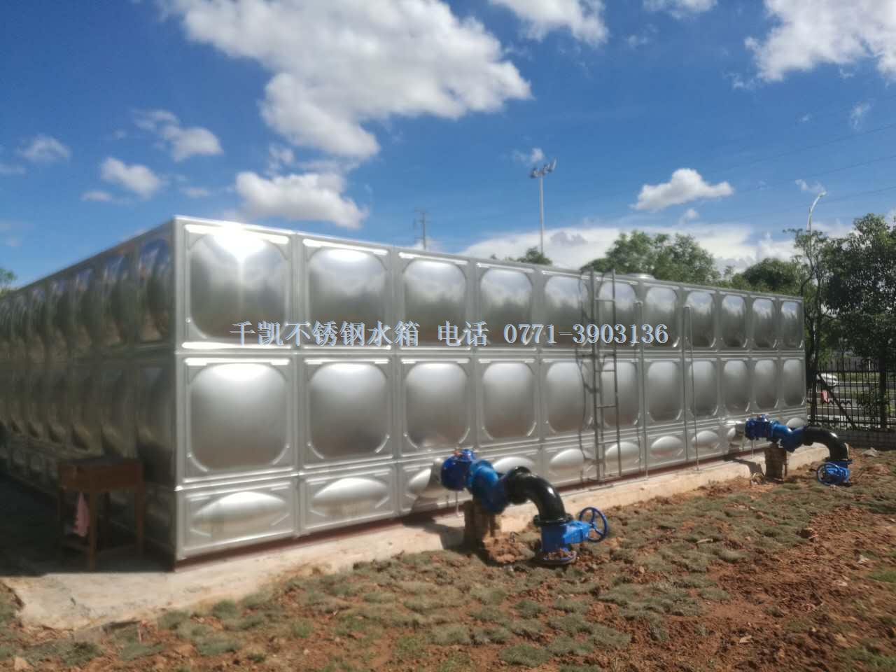 千凱廣西民族大學(xué)396立方不銹鋼水箱
