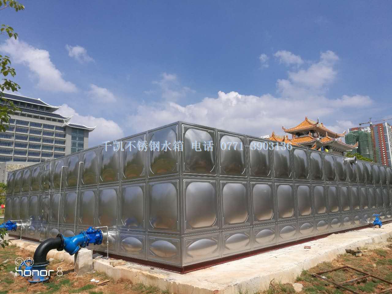 千凱廣西民族大學(xué)西校區(qū)396立方不銹鋼水箱